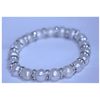 Image 1 : 83.55 CTW WHITE PEARL AND CZ BRACELET