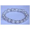 Image 1 : 92.65 CTW WHITE PEARL AND CZ BRACELET