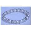 Image 1 : 88.60 CTW WHITE PEARL AND CZ BRACELET