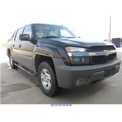2002 - CHEVROLET AVALANCHE