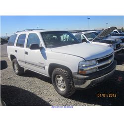 2001 - CHEVROLET TAHOE
