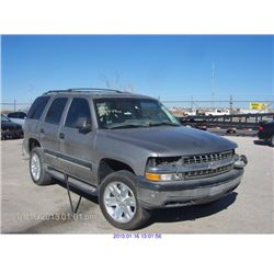 2001 - CHEVROLET TAHOE
