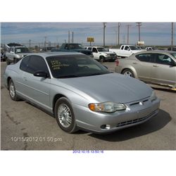 2002 - CHEVROLET MONTE CARLO