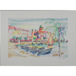 Zladku Oliver Port de Saint Tropez S/N Lithograph Print