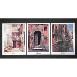 3 Martin Roberts Signed Photographs European Streets