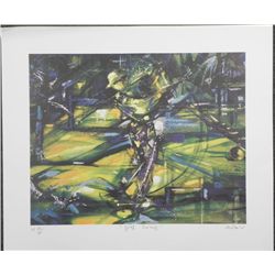 Duaiv Golf Swing Signed and Numbered Lithograph Print