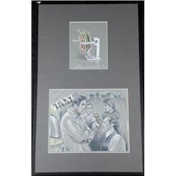 Ad Taxi TV Show Hamburger Drawing Don Weaver Original