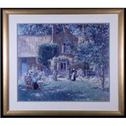 Large Framed Art Print Country Summer House