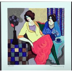 Itzchak Tarkay Signed Ltd Ed Art Print Sisters