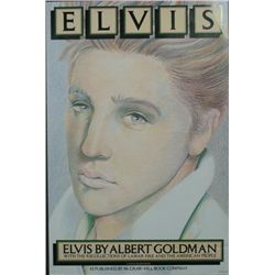 Albert Goldman 1981 Promo Poster for Elvis Presley Book