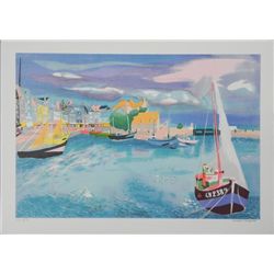 Georges Lambert S/N Harbor Lithograph Print