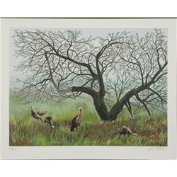 Allen C Friendman S/N Lithograph Print Turkey Time