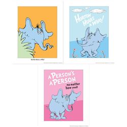 3) Dr Seuss Prints Horton Hears Who Person is a Person