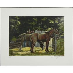 Harry Schaare Horses Signed and Numbered Litho Print