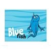 Image 5 : 4) Dr Seuss Prints- 1 Fish 2 Fish Red Fish Blue Fish