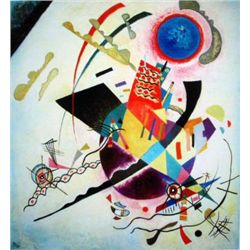 Kandinsky Modern Art Print Blue Circle