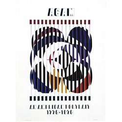 Agam Birth of a Flag  Art Gallery Expo Poster  1975