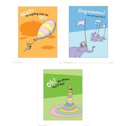 3) Dr Seuss Prints- Oh The Places You Will Go Congrats