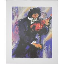 Duaiv Violinist Lithograph Print Signed and Numbered
