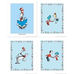 3) Dr. Seuss Prints- Cat in the Hat, Thing 1 & 2 Intro