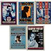 Image 1 : 5 Jazz Concert Repro Posters Monk Parker Mingus Davis
