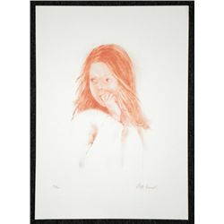 Juliette Honnart Signed Art Print Child Gazing