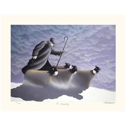 Mackenzie Thorpe 'A DUSTING' Lithograph
