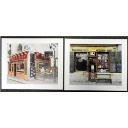 2 Ray Hartl Photo Art Prints Shakespeare Books, Crepes