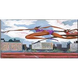 Frank Morrison Fly Girls Running Art Print