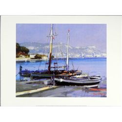 Herve Fenouil/Bower French Art Print Fishing Boats