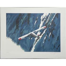 Harry Schaare Signed and Numbered In Flight Litho Print