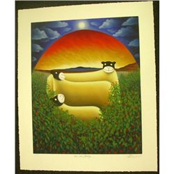 Mackenzie Thorpe 'We Are Family' Serigraph