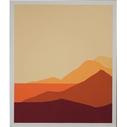 Doug Danz Signed Abstract Landscape Art Print Alpine A