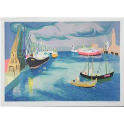 Le Port en Fete Lithograph Print Georges Lambert S/N