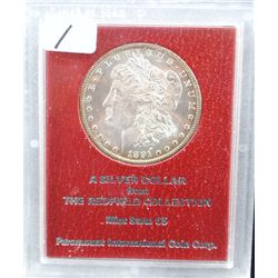 1891-S MORGAN DOLLAR - REDFIELD COLLECTION -  MS65 - PARAMOUNT HOLDER (COIN WORLD LISTS A  MS65 @ $1