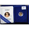 Image 2 : 1990 1/10TH OUNCE "PROOF" AMERICAN GOLD EAGLE  WITH ORIGINAL BOX AND CERTIFICATE OF  AUTHENTICITY