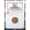 Image 1 : RARE 1859 INDIAN CENT - NGC MS65 (J-228  PATTERN)! COIN WORLD LISTS A MS65 @  $4,000.00!