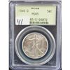 Image 1 : 1946-D WALKING LIBERTY HALF DOLLAR - PCGS  MS65 (THE OLD GREEN LABEL) COIN WORLD LISTS A  MS65 @ $17