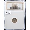 Image 1 : RARE 1829 CAPPED BUST HALF DIME - NGC MS64  (COIN WORLD LISTS A MS63 @ $1,000.00 & A MS64  @ $3,500.