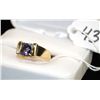 Image 1 : WOMANS 18K YELLOW GOLD TANZANITE & DIAMOND  RING WITH ONE 7MM TANZANITE CENTER AND TWENTY  TWO DIAMO