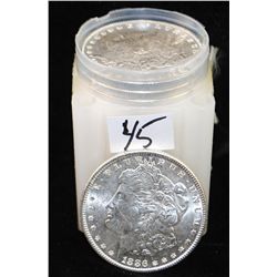 CHOICE BU ROLL OF 1886 MORGAN DOLLARS FROM  SAFE DEPOSIT - SOLD PER COIN TIMES 20