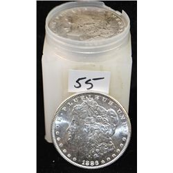 CHOICE BU ROLL OF 1886 MORGAN DOLLARS FROM  SAFE DEPOSIT - SOLD PER COIN TIMES 20
