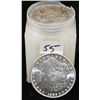 Image 1 : CHOICE BU ROLL OF 1886 MORGAN DOLLARS FROM  SAFE DEPOSIT - SOLD PER COIN TIMES 20