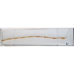 LADIES 14K YELLOW GOLD DIAMOND BRACELET WITH  FORTY ROUND FULL CUT DIAMONDS (APPROX.  1.25CTTW) - AP