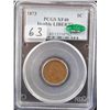 Image 1 : RARE 1873 INDIAN CENT "DOUBLE LIBERTY" - PCGS  XF40 "CAC"! PCGS WEBSITE LISTS A XF40 @  $3750.00!