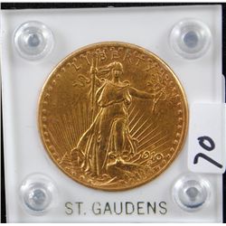 1910-S $20 SAINT GAUDENS GOLD COIN FROM SAFE  DEPOSIT (THE VERY LOWEST GRADE FOR A 1910-S  IN COIN W