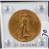 Image 1 : 1910-S $20 SAINT GAUDENS GOLD COIN FROM SAFE  DEPOSIT (THE VERY LOWEST GRADE FOR A 1910-S  IN COIN W