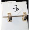 Image 1 : LADIES DIAMOND EARRINGS WITH EACH EARRING  HAVING 14 ROUND CHANNEL SET DIAMONDS SET IN  14K YELLOW G