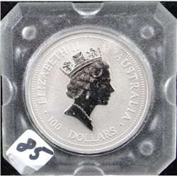 1994 ONE OUNCE .9995 PLATINUM KOALA $100  AUSTRALIA  COIN