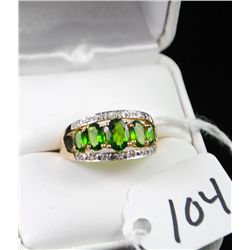 CHROME DIOPSIDE RING